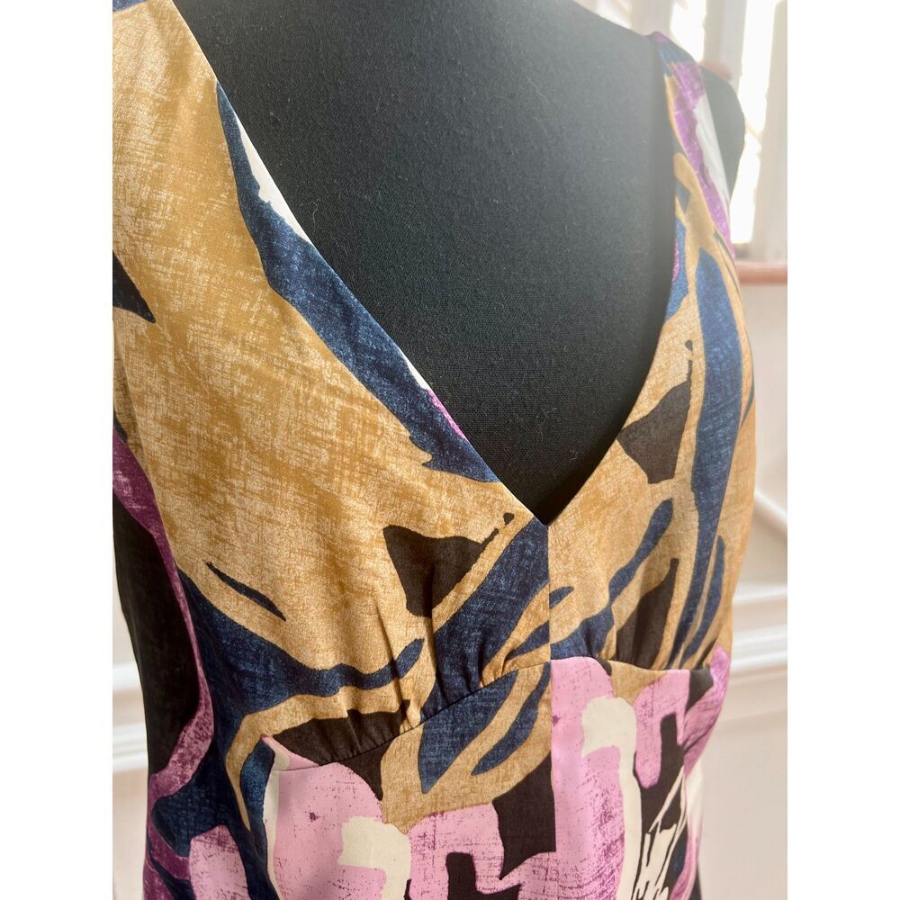 Banana Republic multi-color tank blouse size M - Picture 4 of 7